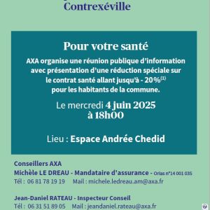 Réunion publique d'information AXA